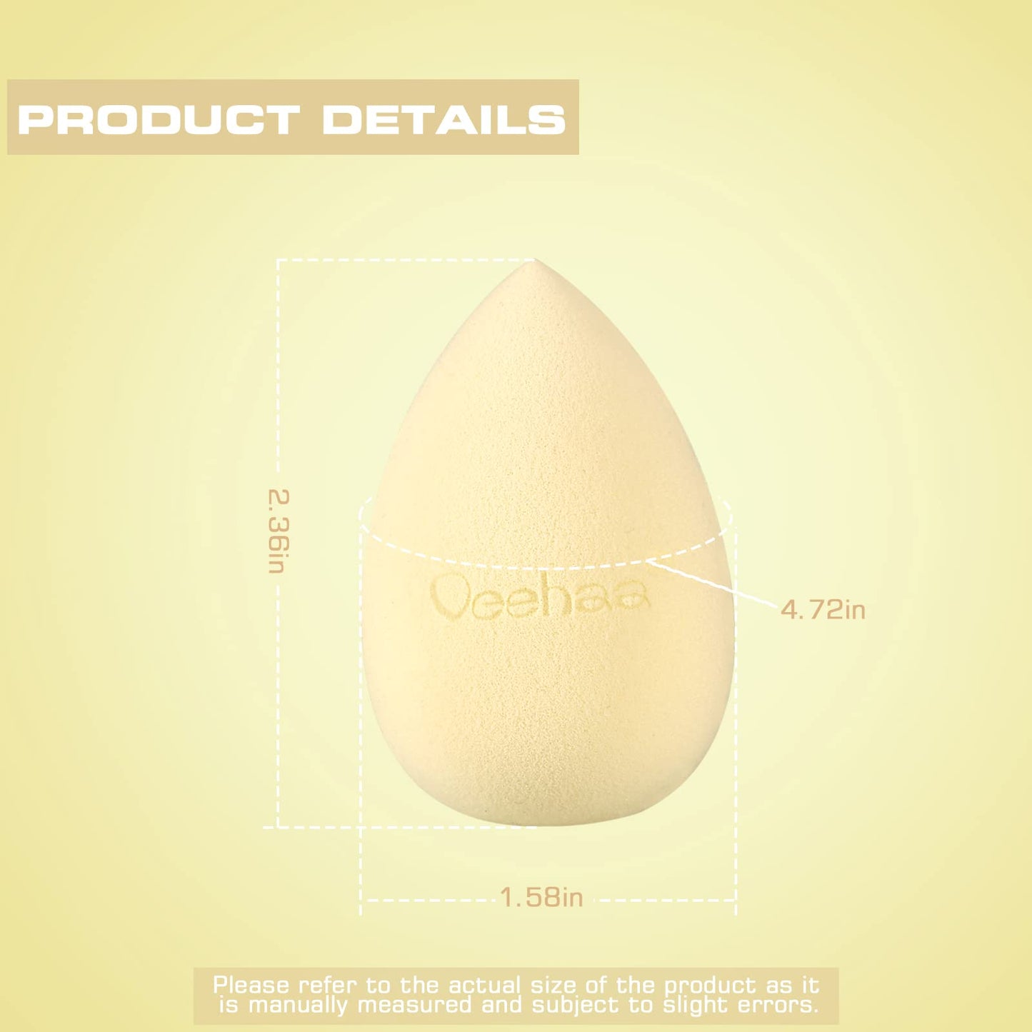 Veehaa 12PCS Makeup Sponge Set, Latex Free Makeup Blender for foundation, Makeup Sponges egg shaped, Makeup Sponges for all areas