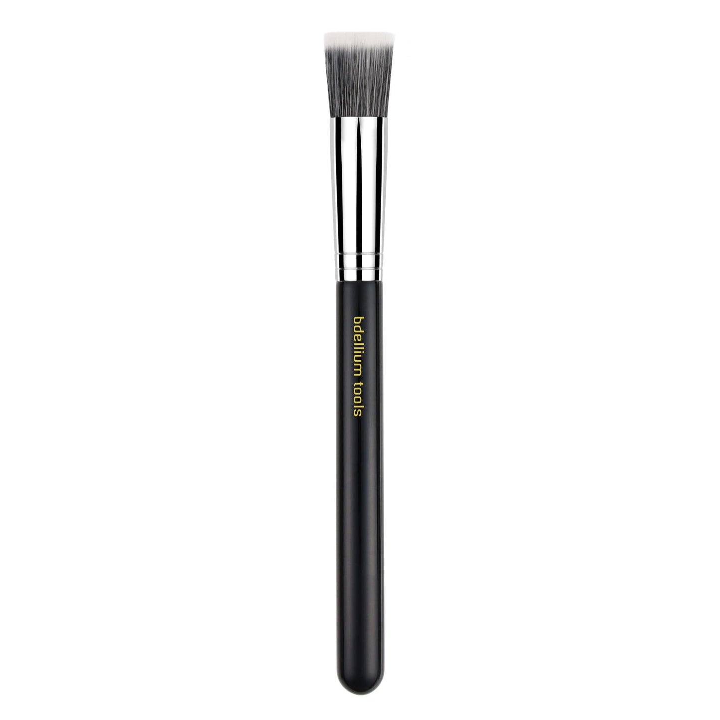 Bdellium Tools Professional Makeup Brush - Maestro Series 953 Duet Fiber Foundation - With Soft Synthetic Fibers, For Precise Application of Foundation (Black, 1pc)