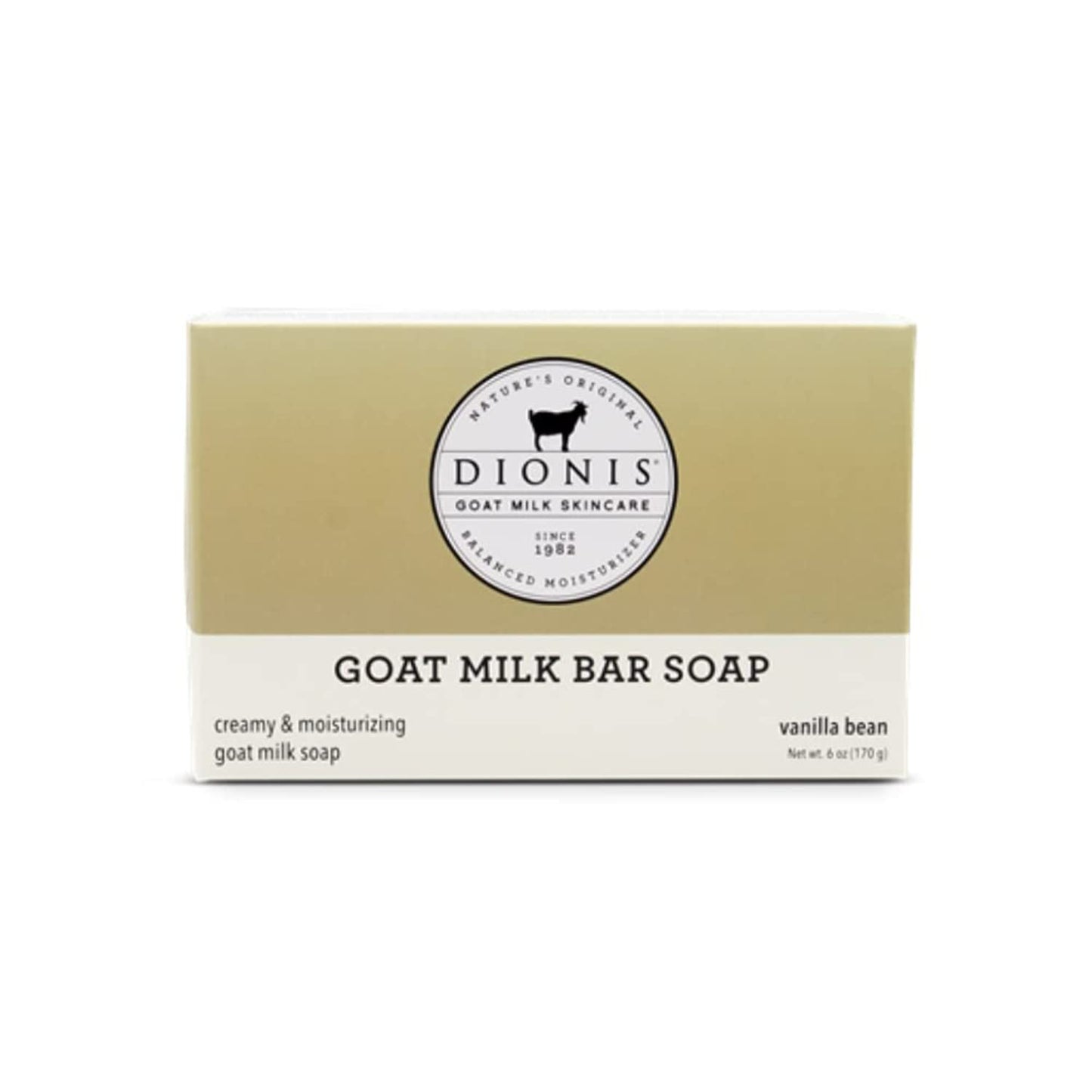 Dionis Goat Milk Skincare Vanilla Bean Scented Lotion 8.5oz, Hand & Body Cream 3.3oz and Bar Soap 6oz Bundle