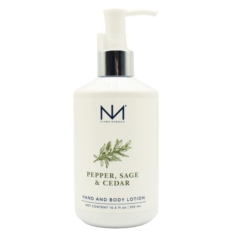 Niven Morgan Pepper, Sage and Cedar Hand and Body Lotion 10.5 fl oz 310 ml