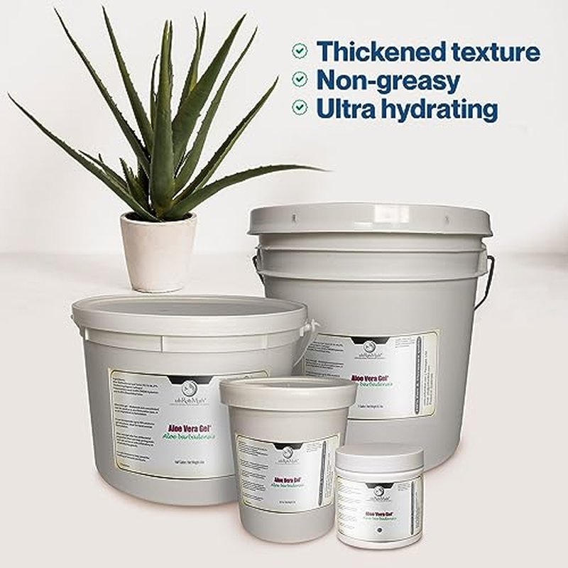 uh*Roh*Muh 100% Pure Aloe Vera Gel - Thick, Natural Aloe Vera Gel for Face, Hair & Skin | Aloe Gel Sourced from Guatemala & Packaged in USA 1Gal (Net Wt: 3.7 kg / 8.2 lbs)