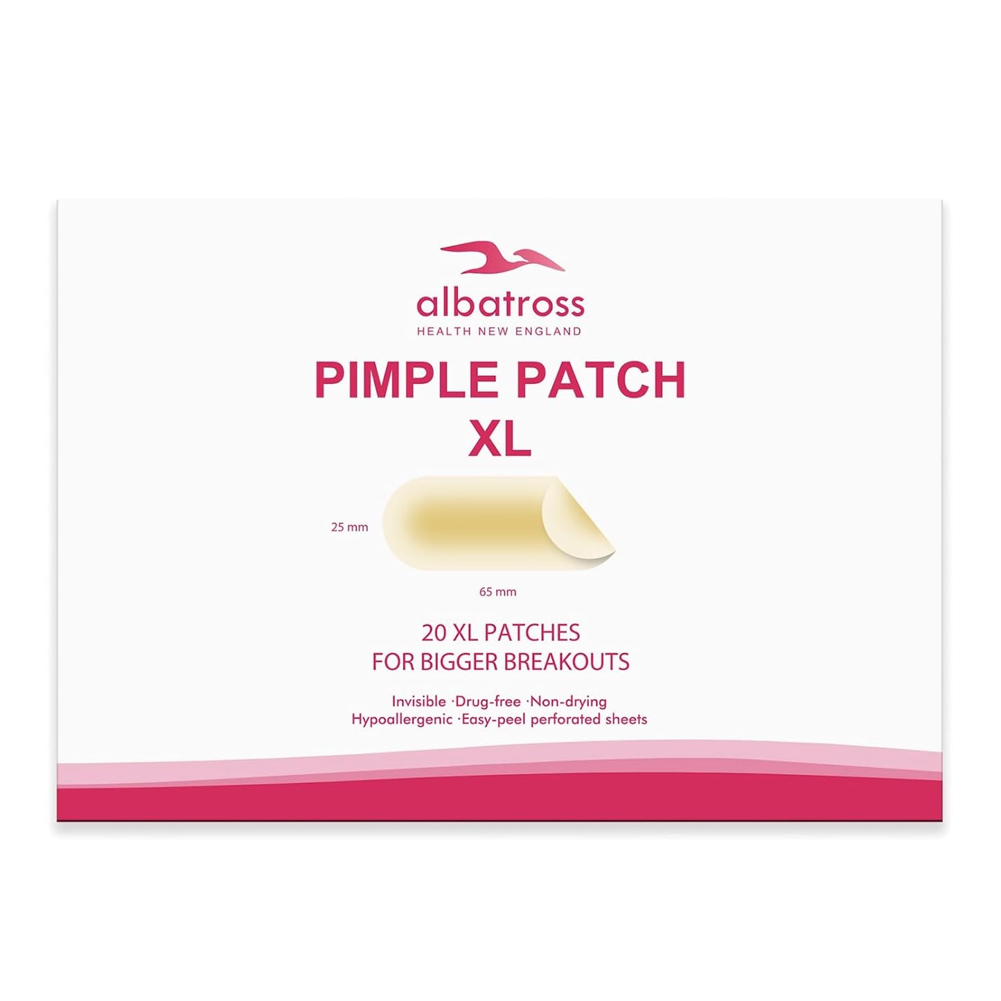 Albatross Health New England Invisible Pimple Patches for face, plain Hydrocolloid Acne Patches, HSA FSA eligible, Spot Dots Cover, Zit Blemish Patch, 2 Sizes 180 Counts