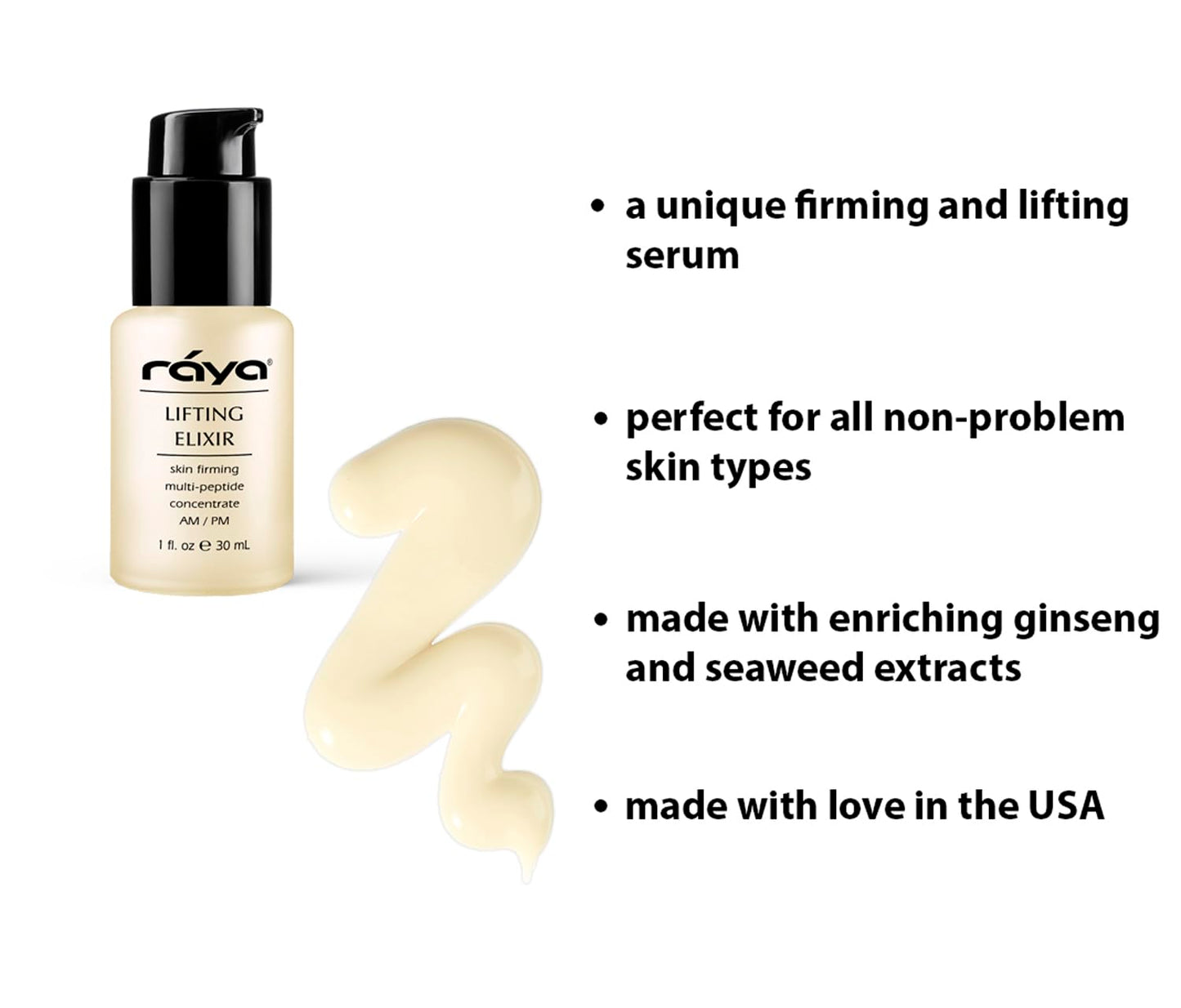 RAYA Lifting Elixir (555) |Firming, Lifting, and Anti-Aging Facial Treatment for Non-Problem Skin | Helps Reduce Lines and Wrinkles
