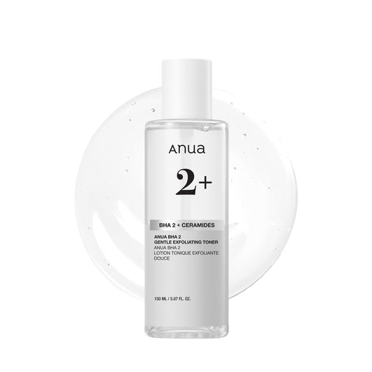 ANUA BHA 2% Gentle Exfoliating Toner, Mild Facial Exfoliant, Salicylic Acid for Pores and Sebum, Teatree Extract, Hyaluronic Acid, Ceramides (150ml / 5.07 fl.oz.)
