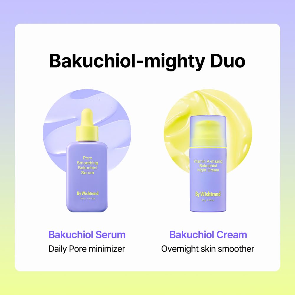 BY WISHTREND Vitamin A-mazing Bakuchiol Night Cream | Retinal, Peptide, Collagen, Ceramide NP, Centella Asiatica, moistfully plump overnight skincare (1.05 Oz (Pack of 1))