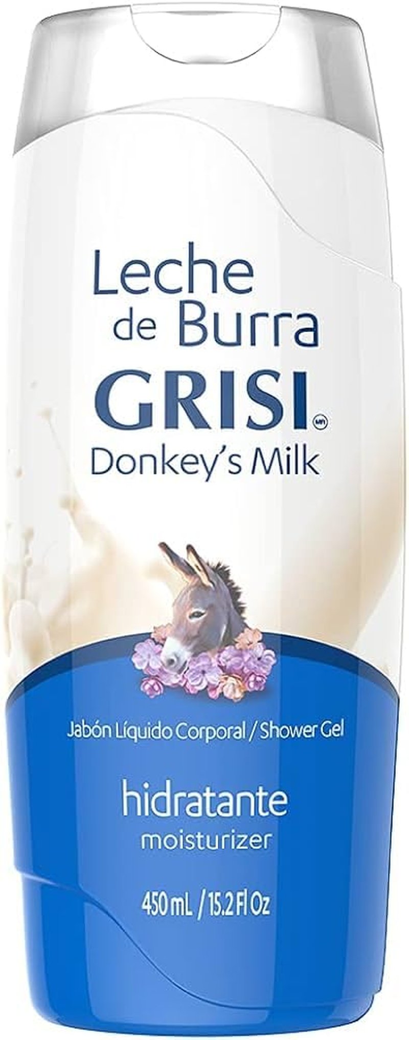 GRI-SI Donkey’s Milk Moisturizing Shower Gel – 13.5 fl oz | Hydrating Body Wash with Lavender & Donkey Milk for Soft and Nourished Skin