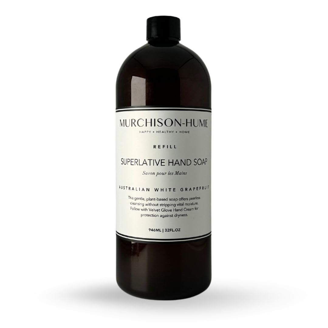 Murchison-Hume Australian White Grapefruit Hand Soap Refill | Superlative Plant-Based Formula | Eco-Friendly 32 fl oz Refill for Pump Dispenser | SLS-Free, Paraben-Free & Cruelty-Free