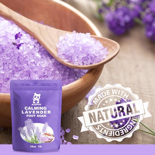 Foot Spa Bath Massager with Heat Bubbles and Vibration Massage and Jets, 16 OZ Calming Lavender Foot Soak Epsom Salt, Foot Soaker with Red Light, 22 Massage Rollers, Adjustable Temp - Black