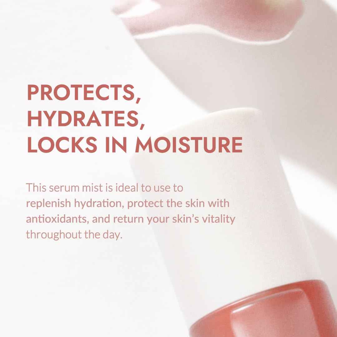 VILLAGE11FACTORY Fresh Dewy Rose Petal Facial Serum Mist Korean Face Spray for Deep Hydration Skincare on the Go 3.38 oz