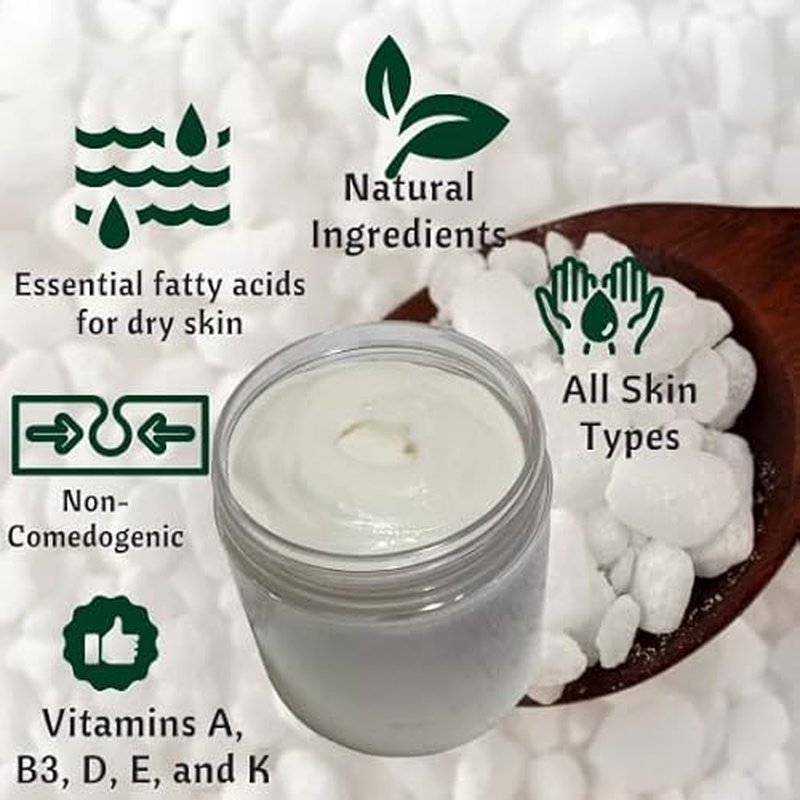 Beef Tallow & Magnesium Body butter - Grass Fed and Finished beef tallow Magnesium Cream- Handmade moisturizer for Cracked, Dry, Itchy skin- eczema cream- diaper rash (UNSCENTED)