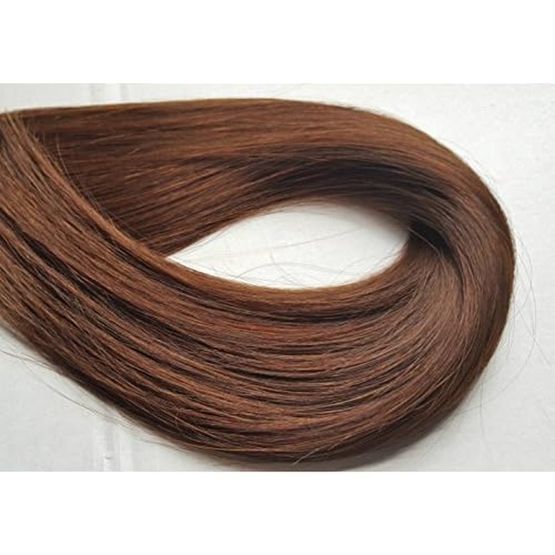 TRESSMATCH 20"-22" Remy Human Hair Clip in Extensions Thick to Ends Chocolate Brown (#4) Full Head Set [Set Weight: 4.3oz/125grams] ¡¦