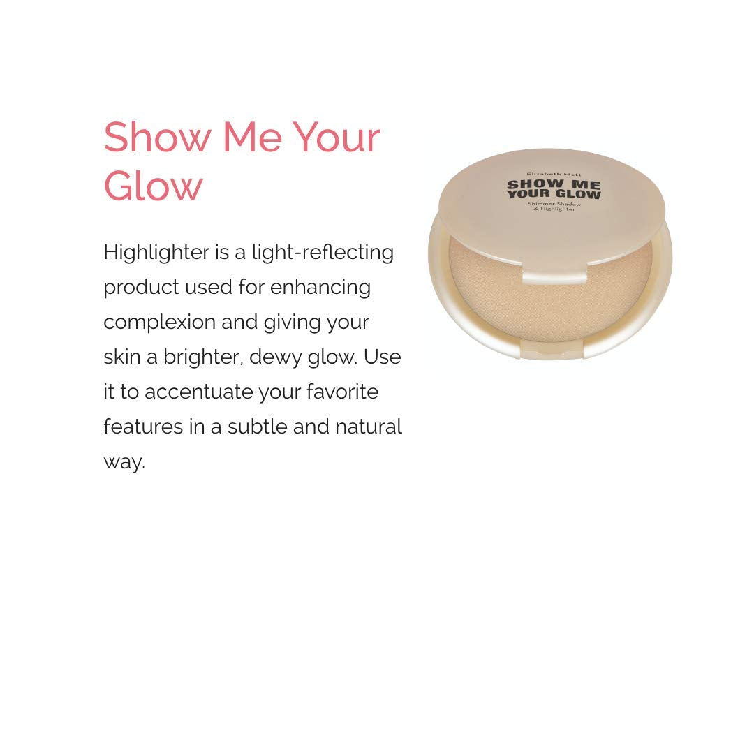Elizabeth Mott Bundle: Show Me Your Glow Shimmer Highlighter AND Whatup Beaches Bronzer (Matte) - Cruelty Free