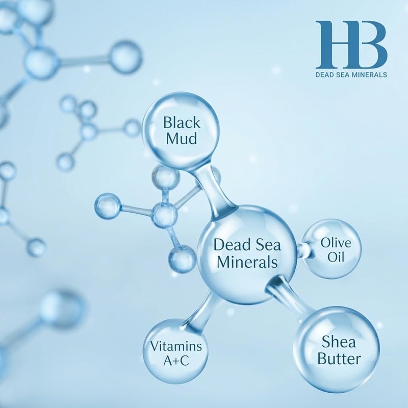 Black Mud Foot Cream - Hydrating Moisturizer with Dead Sea Minerals | 200ml for Soft, Healthy Feet