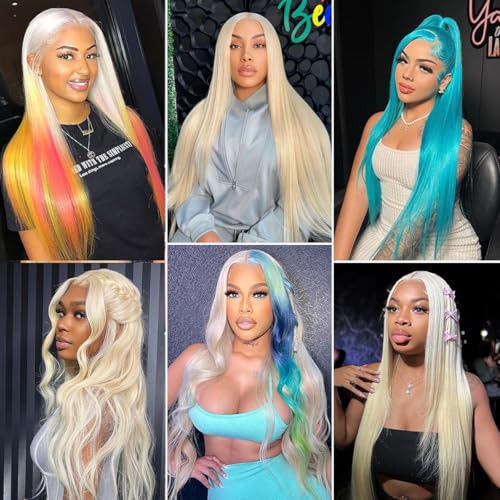 613 Lace Front Wig Human Hair Blonde Wig Human Hair For Women 200 Density HD Lace Front Wigs Human Hair Pre Plucked Straight Wigs Human Hair 13x4 Honey Blonde Lace Frontal Wig 26 Inch