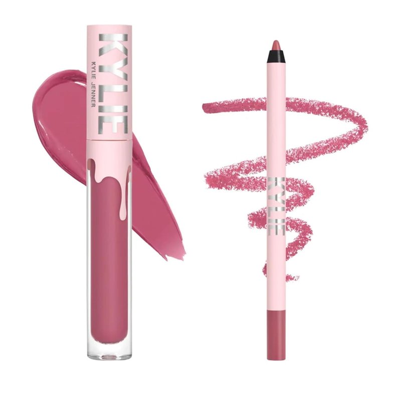 Kylie Cosmetics Liquid Lipstick & Lip Liner Kit - Posie K Shade | 0.10 fl oz & 0.039 oz