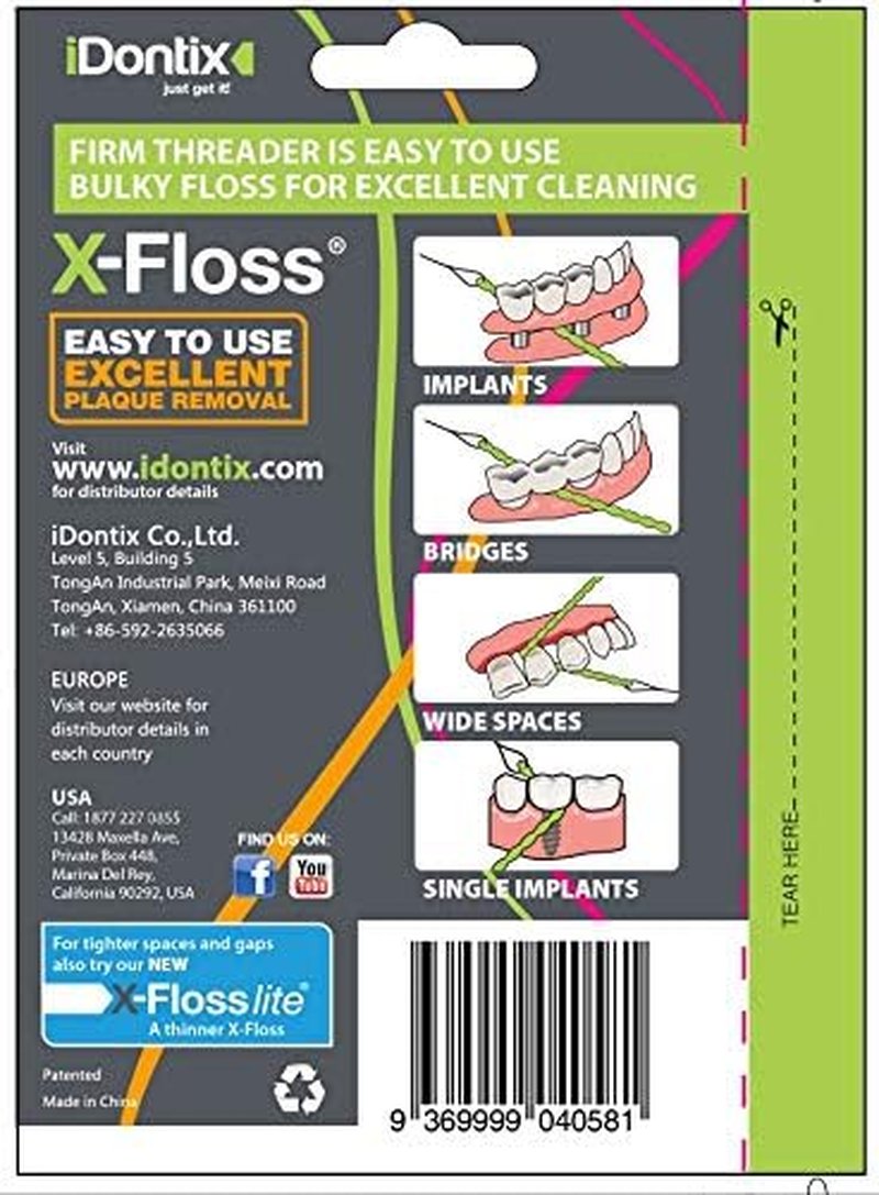 IDontix X-Floss Brace - Durable Green Support for Enhanced Performance