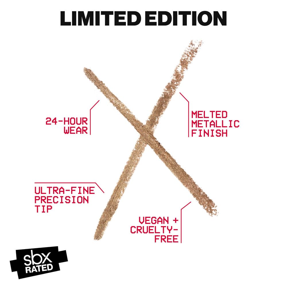 Smashbox Metal FX Eye Liner - Long-Lasting Creamy Metallic Finish | Precision Tip for Smudge-Free 24-Hour Wear