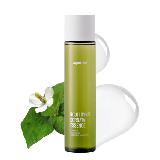 daymellow Houttuynia Cordata Real Soothing Essence Toner 5.07fl.oz/150ml, Face Toner, Heartleaf, Centella, Tea Tree, Hydrating, for All Skin Types, Acne, Soothes Redness Facial Essense Korean Skincare