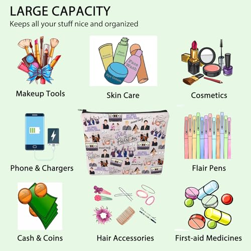 FOTAP TV Show Inspired Gift Ghost Band Gift Music Band Makeup Bag Ghost Band Gift (get woke)