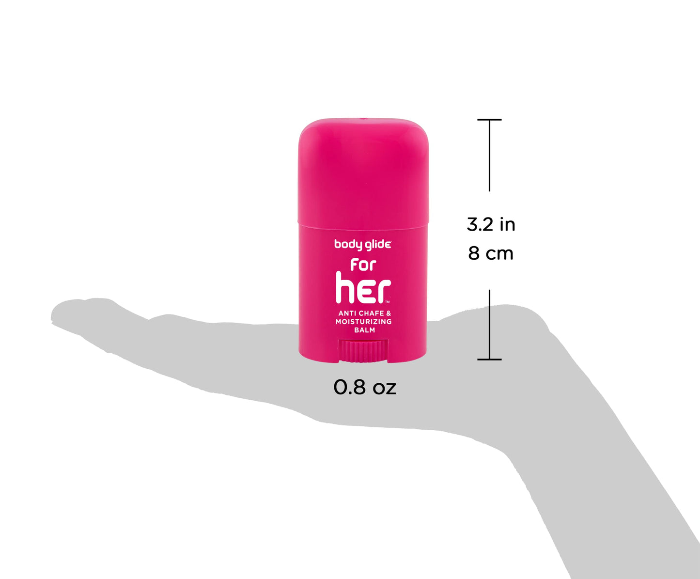 BodyGlide Original Anti Chafing Stick Balm + Body Glide For Her Anti Chafe Balm