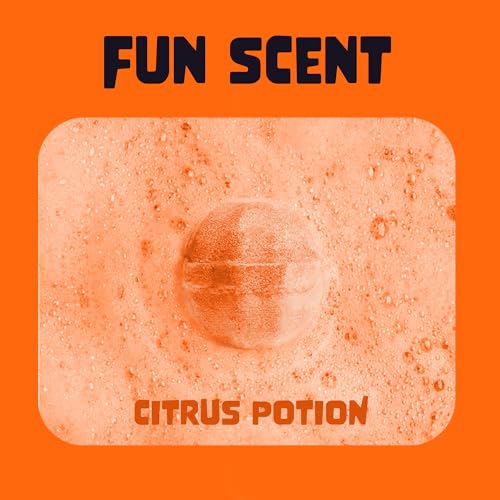 Halloween Bath Bombs for Kids with Surprise Halloween Toys Inside - Large Pumpkin Bath Bombs for Kids, Boys & Girls ? Spooky Boo Basket Stuffers for Kids - Made in USA Bubble Bomb by Two Sisters