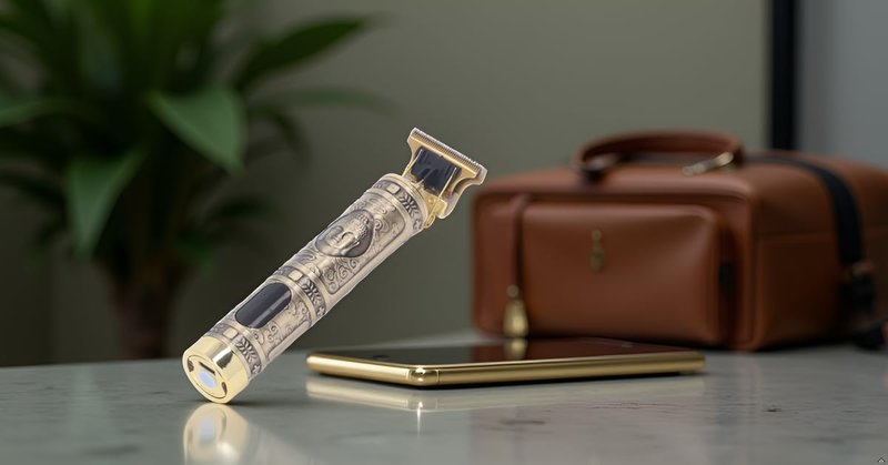 Alomejor Hair Trimmer with LCD Display, USB Charging, Alloy Body, 4 Comb Attachments, Portable, for Travel and Business