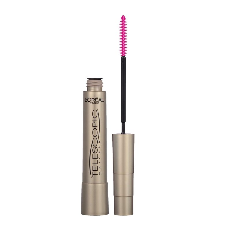 L'Oreal Paris Telescopic Mascara Bundle - Waterproof Black & Blackest Black 0.27 Fl Oz.