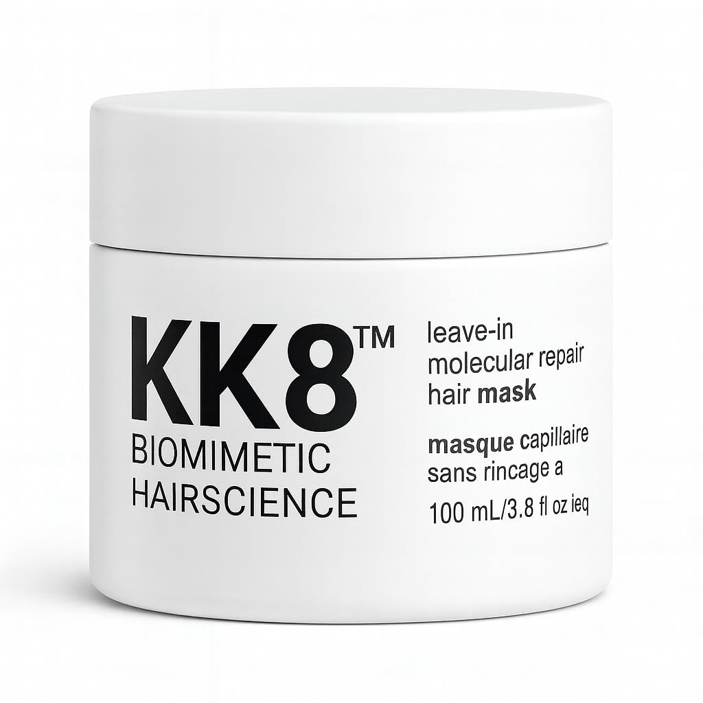 KK8 Biomimetic Hairscience Leave-In Molecular Hair Mask, Professional Repair Treatment for Damaged & Color-Treated Hair, 3.8 fl oz