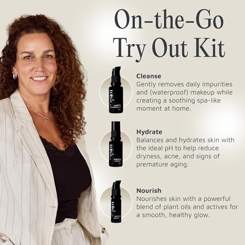 Lo?s Lee Luxury Gift Set ? Try-Out Skincare Set ? Cleansing Oil, Hydrating Essence & Beauty Oil ? 100% Natural, Water-Free, & Fragrance-Free Facial Kit ? 3-Week Supply