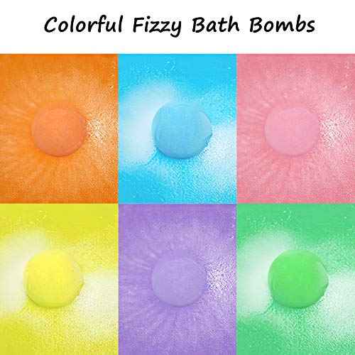 36 Organic Bath Bombs Gift Set, Natural Mini Handmade Bath Bombs for Women, Girls, Men, Kids Safe Bubble, Rich Essential Oils Spa Bath Fizzies for Moisturizing Dry Skin, Relaxing Scents