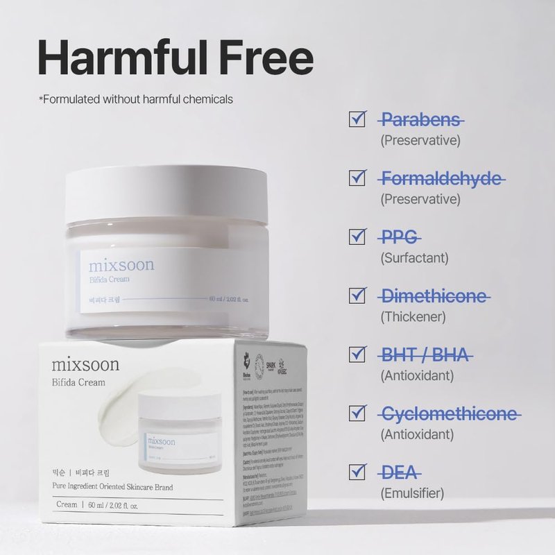 mixsoon Bifida Cream – Last layer Night Cream Hydrating & Strengthening Barrier, Gentle Moisturizer Face Cream for Healthy-Looking Skin 2.02 fl.oz / 60ml Korean Glass Skin Care