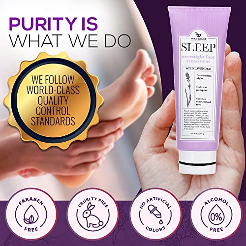 Relaxing Foot Lotion Moisturizer Cream For Dry Feet ? Lavender Foot Care Cream W/Shea Butter, Aloe, & Coconut Oil ? W/Soothing Scent, Pedicure Supplies, 8 Oz