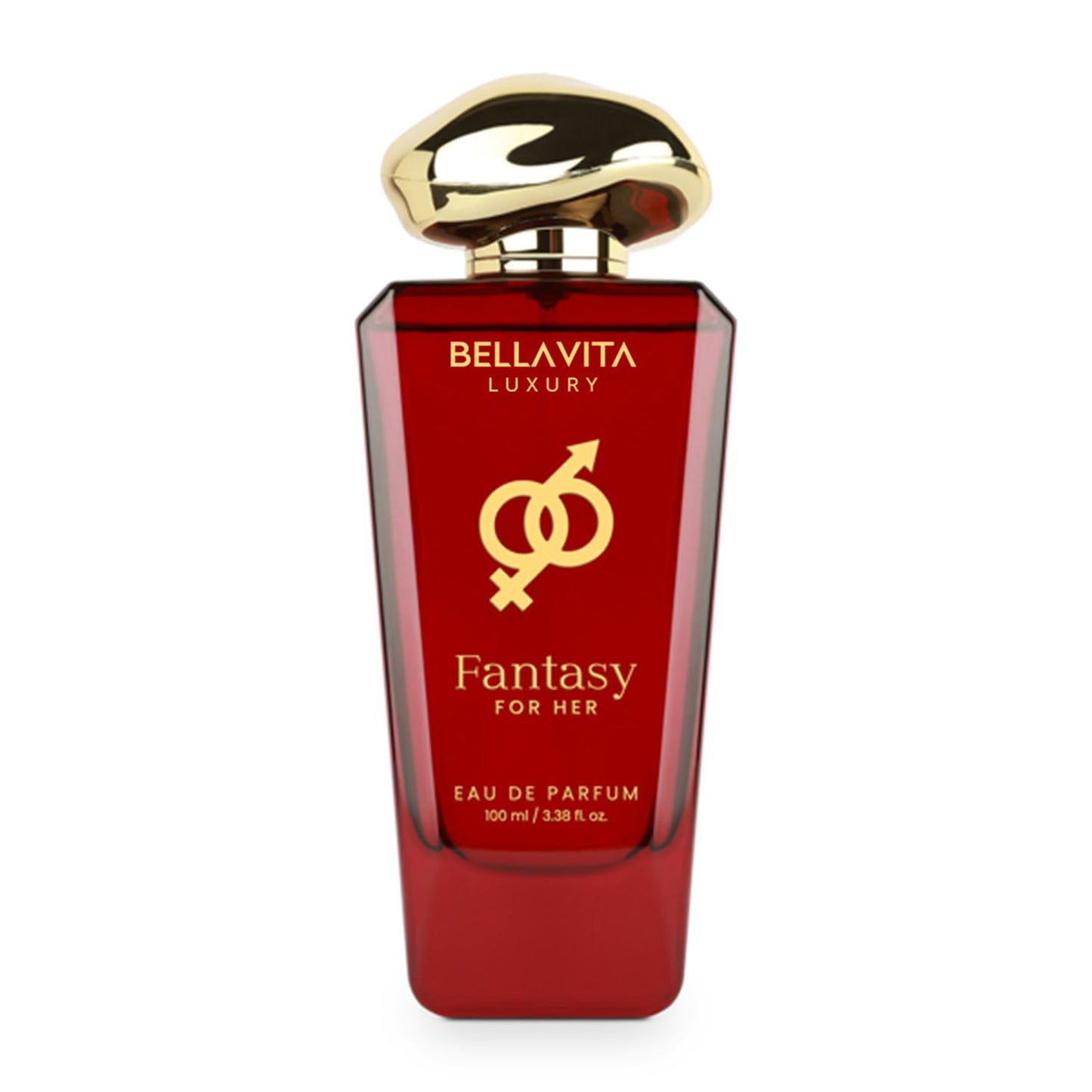 BELLAVITA Luxury Fantasy FOR HER Eau de Parfum | 100 ml (3.4 fl.oz.) | Perfume for Women | Oriental-Floral, Saffron, Jasmine, and Moss Notes | Long Lasting Women's Fragrance