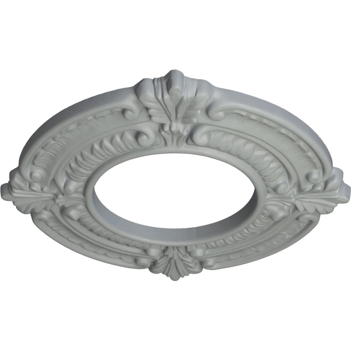 Ekena Millwork CM09BN Benson Ceiling Medallion, 9"OD x 4 1/8"ID x 5/8"P, Primed