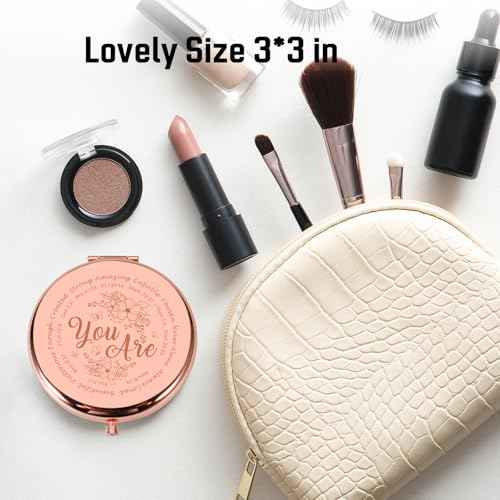 Christian Gifts for Teen Girls Women Faith, Baptism Gifts for Teen Girl, Confirmation Gift Compact Mirror for Teenage Girls Girlfriend Wife Friend Daughter, Pocket Mirror for Women Christmas Baptisms