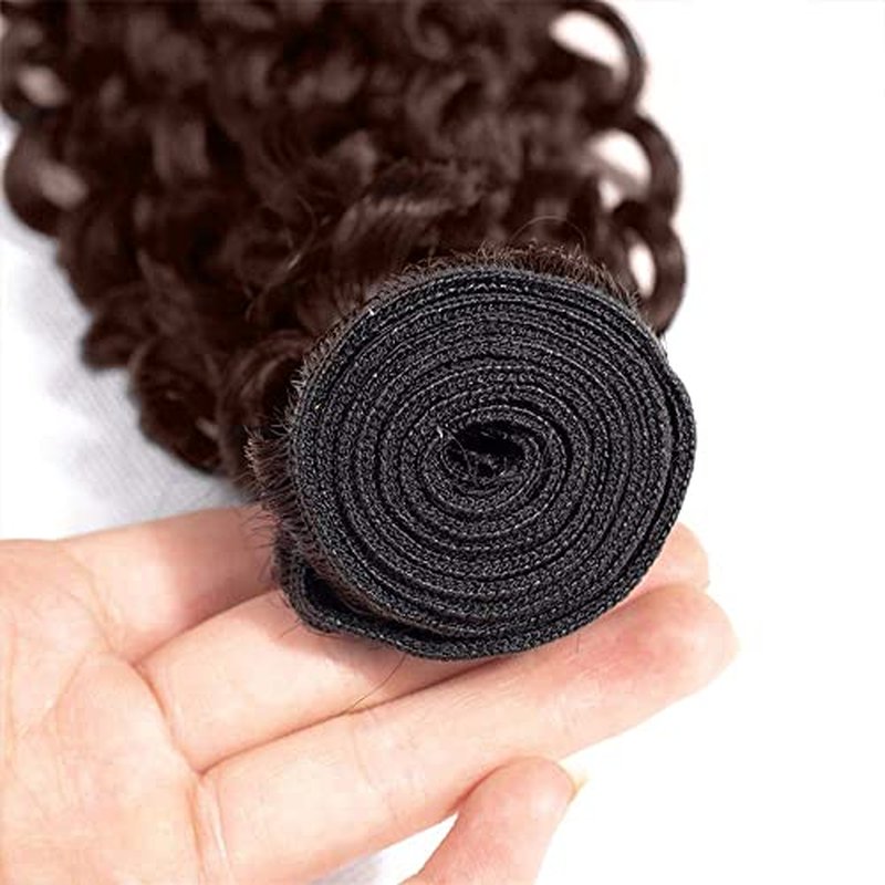 28 30 32 inch #4 Human Hair Bundles Brown Deep Wave Bundles #4 Wet and Wavy Bundle Chocolate Brown Bundle 300g