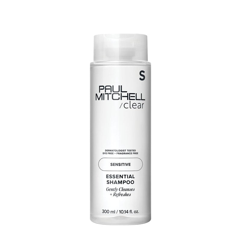Paul Mitchell Clear Essential Shampoo, Fragrance Free, For Sensitive Scalp + Skin, 10.14 fl. oz.