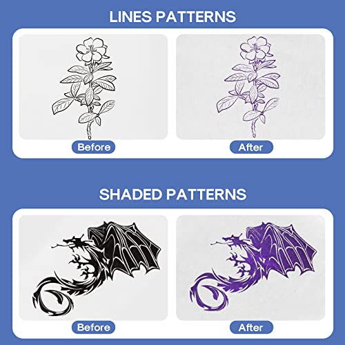 LifeBasis Tattoo Stencil Transfer Machine Professional Thermal Stencil Printer for Men and Women with 20pcs Tattoo Stencil Transfer Paper Silver