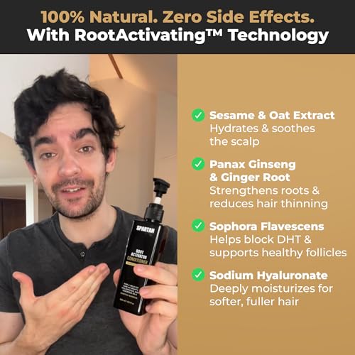 SPARTAN¢â Root Activator Conditioner For Men - Hair Growth Conditioner, Thickening Hair Moisturizer for Hair Loss and Thinning Hair