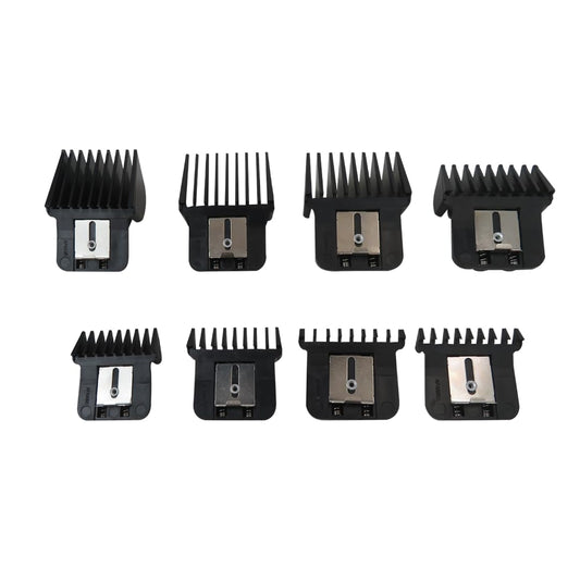 2024 Upgraded 8 Pack Trimmer Guards Set for BaBy-liss-PRO Barber-ology FX787 & FX726 Trimmer, Replacement Guards with Metal Spring Clip