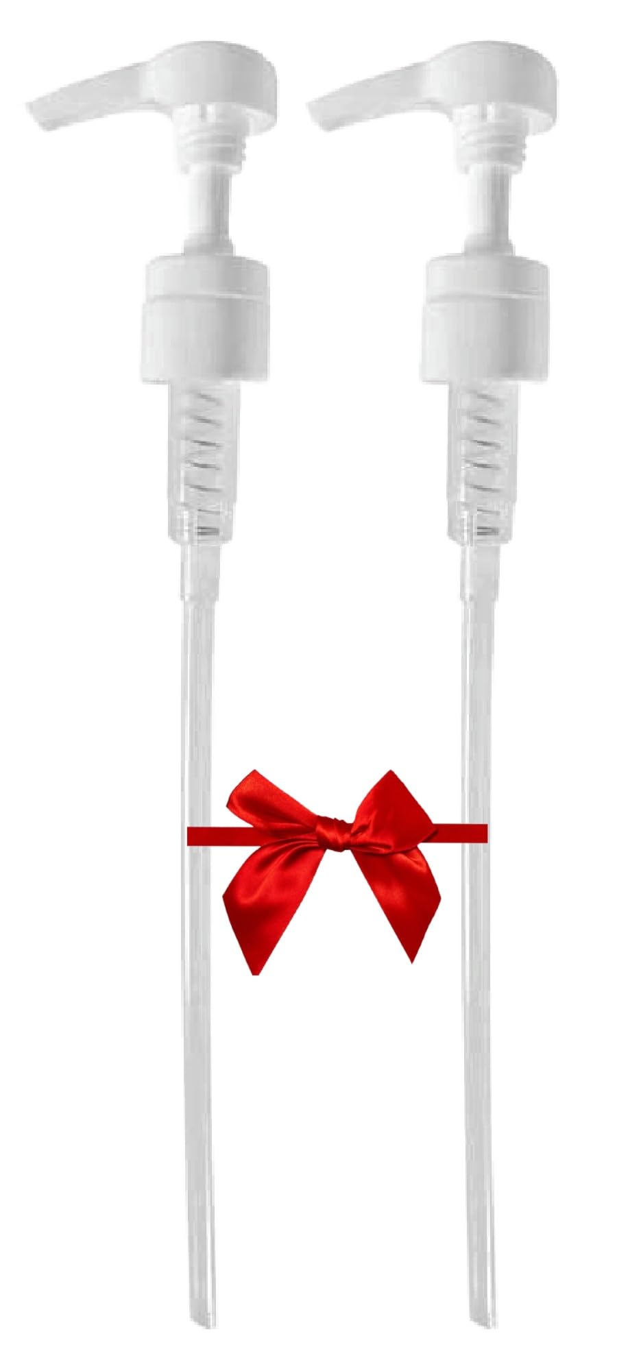 2-Pack Liter 33.8 oz Shampoo Conditioner Pump Dispenser | Fits Most Salon Brand Liter Size Bottles with a 1-inch Wide Opening | Not Compatible with Joico or Amika Bottles | White | by Geti Beauty