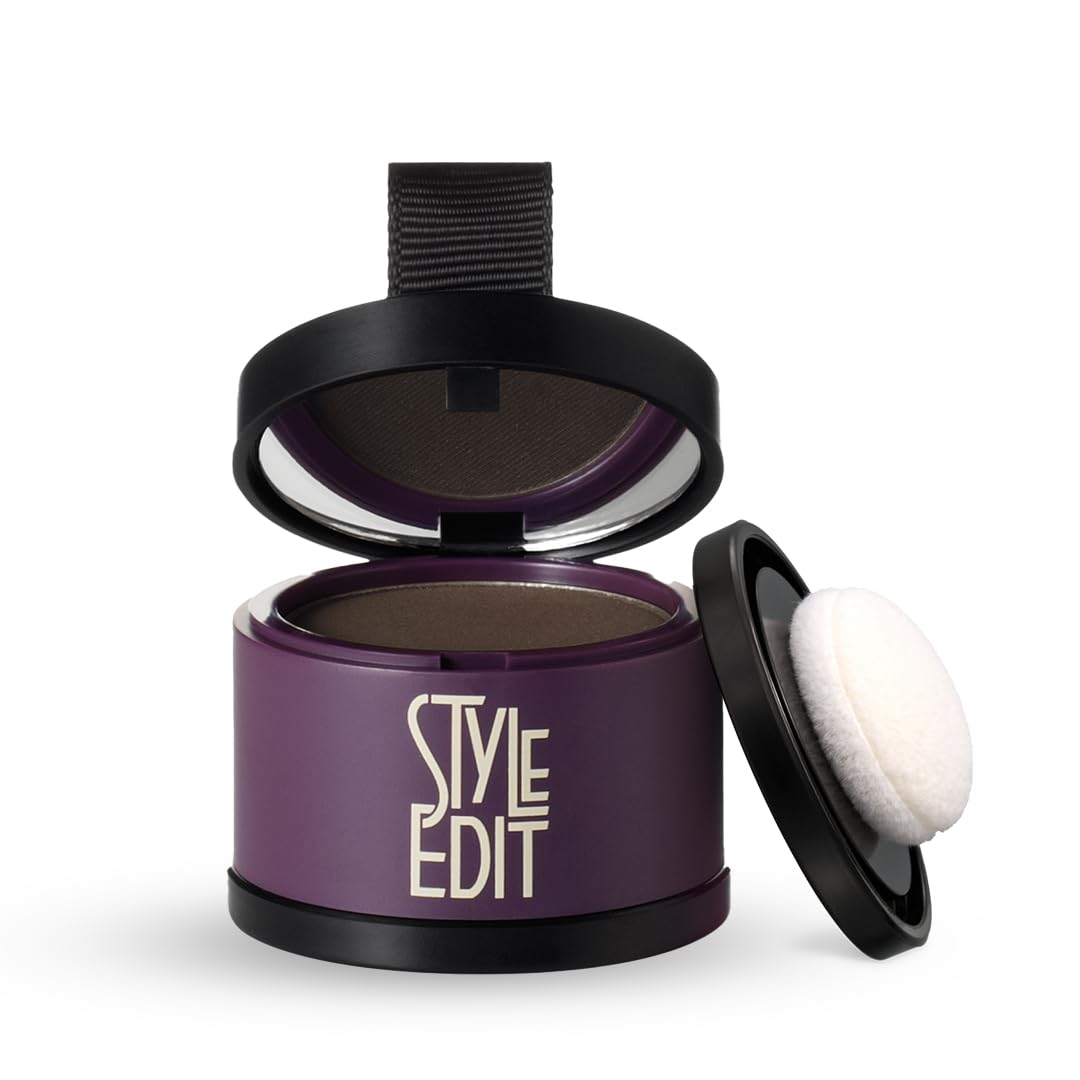 Root Touch Up Powder - Temporary Dark Brown Hair Color for Gray Roots & Thinning Hair | Salon-Quality Concealer, 0.13 oz