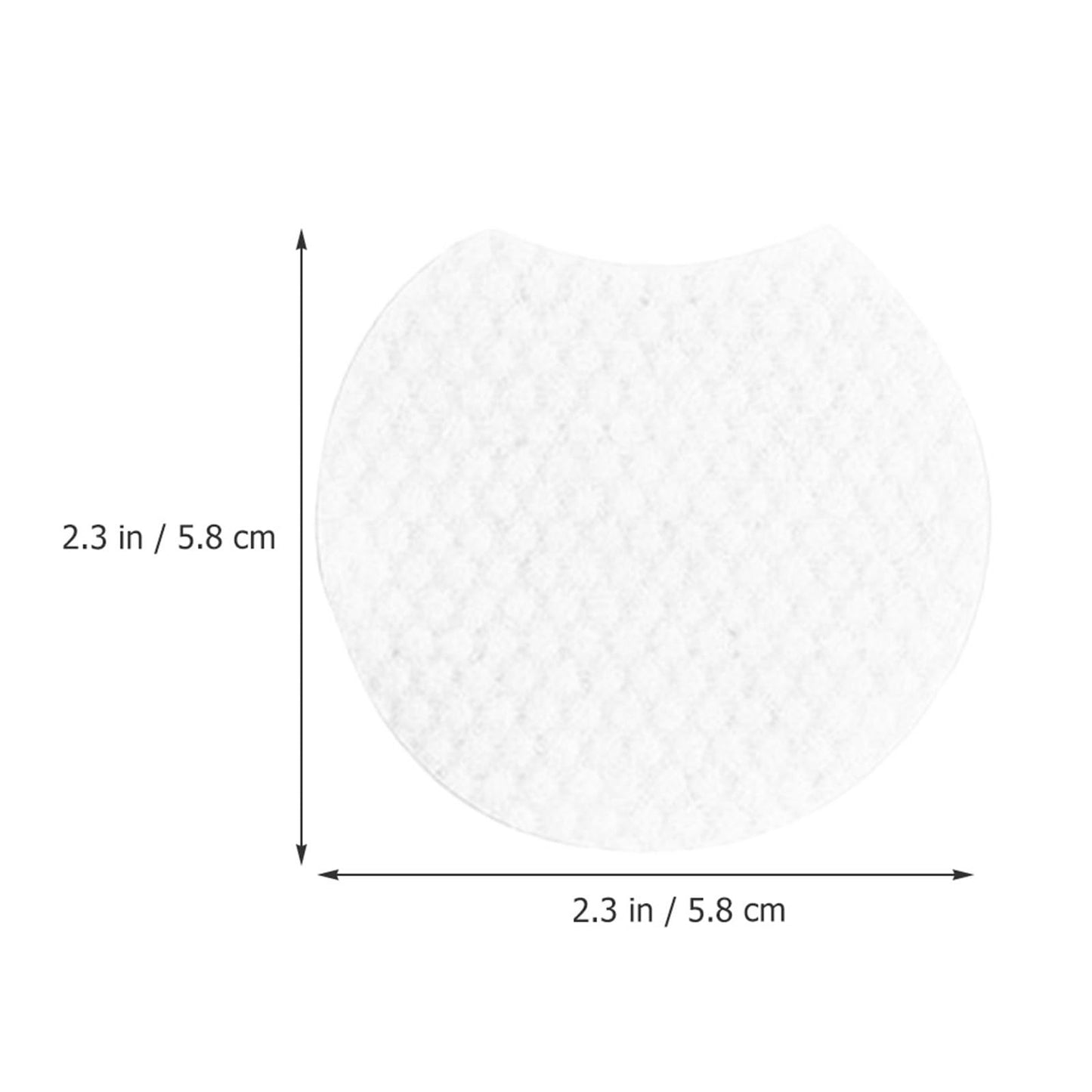 CALLARON 1200Pcs Disposable Semi-Circular Makeup Remover Pads Thick Cotton Rounds for Facial Cleansing and Daily Use Travel Friendly