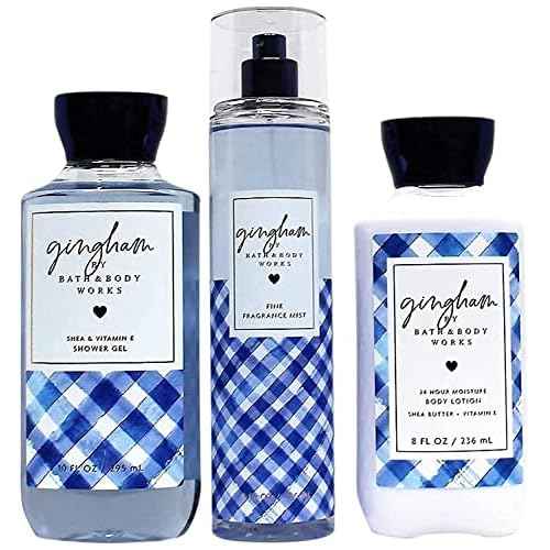 Gingham - The Daily Trio Gift Set Full Size - Shower Gel, Fine Fragrance Mist and Super Smooth Body Lotion - 2019