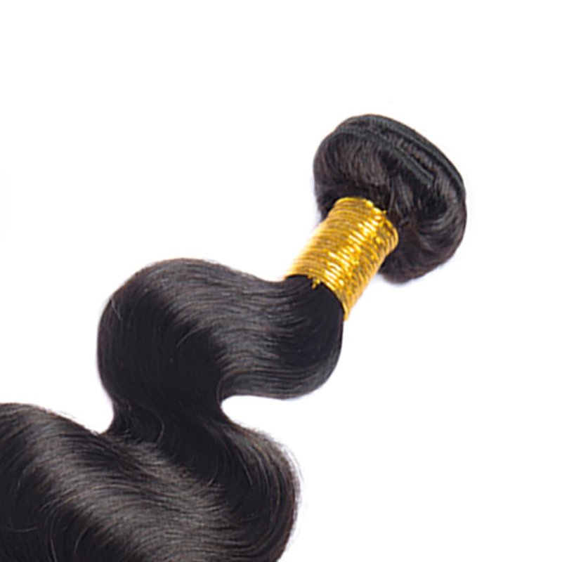 Human Hair Bundle Natural Black Body Wave Bundles 12 14 16 inch 100% Unprocessed Brazilian Virgin Hair 3 Bundles 150g #1b Color Natural Black