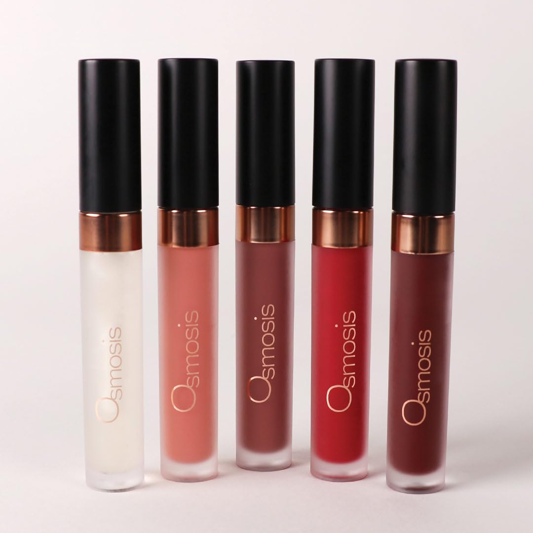 OSMOSIS Superfood Lip Oil, Tinted Lip Gloss & Plumper, Clear, 0.12 Oz