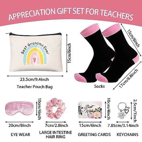 12 Pieces Grandma Gifts Box,Christmas Gifts for Grandma from Granddaughter Grandson,Nana Gift Basket Grandma Birthday Gift for Gigi Grandmother