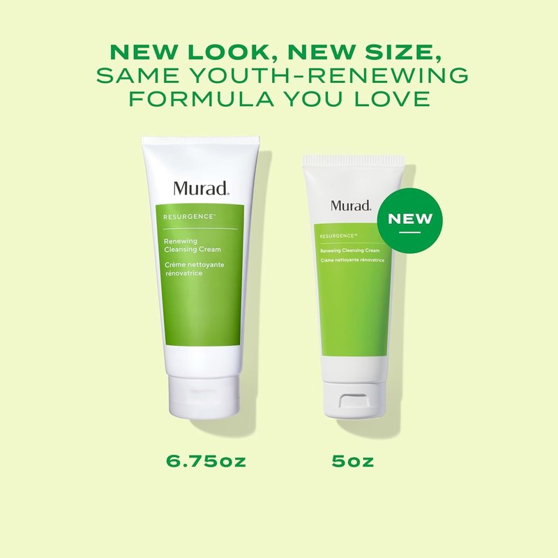 Murad Renewing Cleansing Cream - Age-Defying Face Wash with Lactic Acid & Vitamin E | Nourishes Dry Skin & Reduces Wrinkles