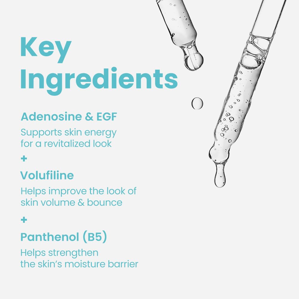 Wati For Skin Adenosine EGF Volufroshot Ampoule (1.01 fl.oz) – Facial Serum with Volufiline for Visible Elasticity & Plumping – Dewy Finish K-Beauty