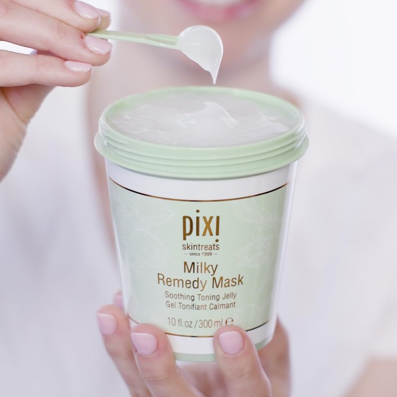 Pixi Milky Remedy Mask - Soothing Jelly Mask with Coconut, Oat & Chamomile | 10 fl oz/300 ml